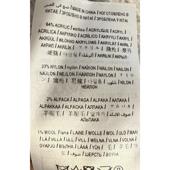 Guess Womens M Ribbed Turtleneck Sweater Flared Bell Sleeves Artsy Cozy Capsule - Picture 4 of 5